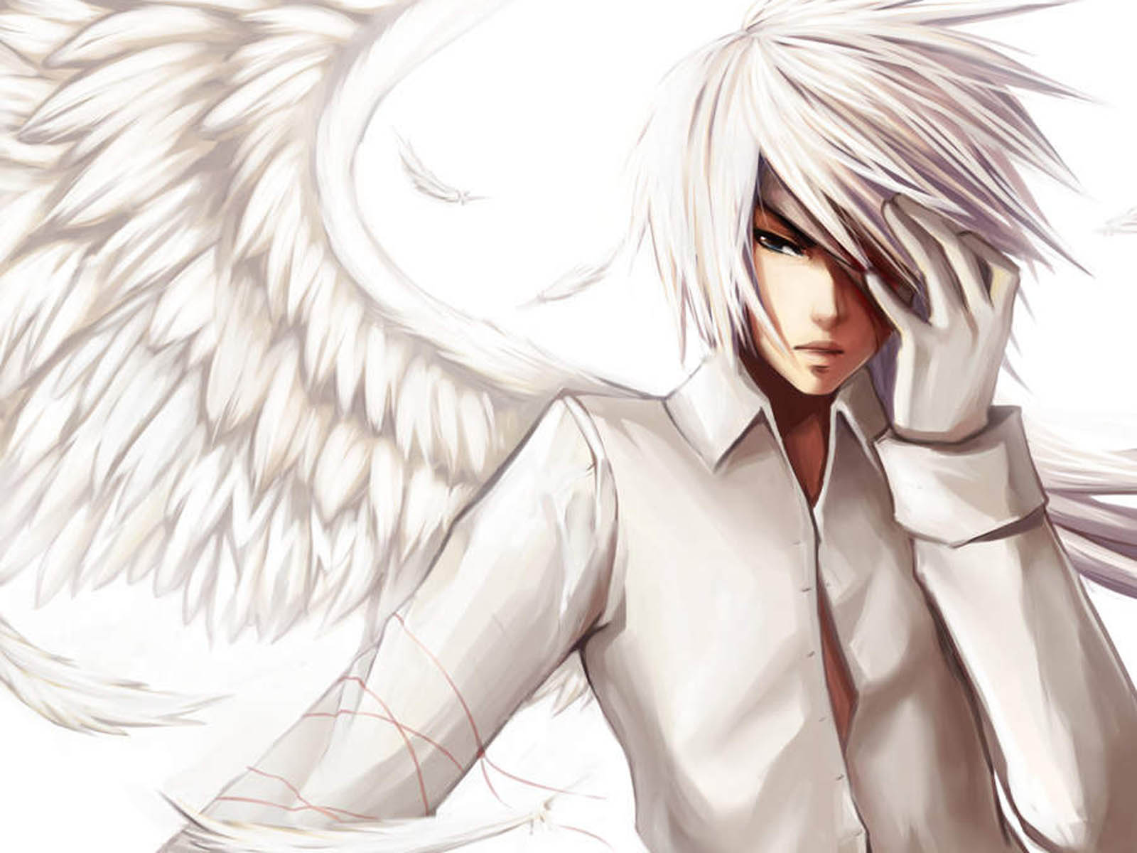 Atoz Desktop Wallpapers Anime Boys Wallpapers - Angel Boy Anime , HD Wallpaper & Backgrounds
