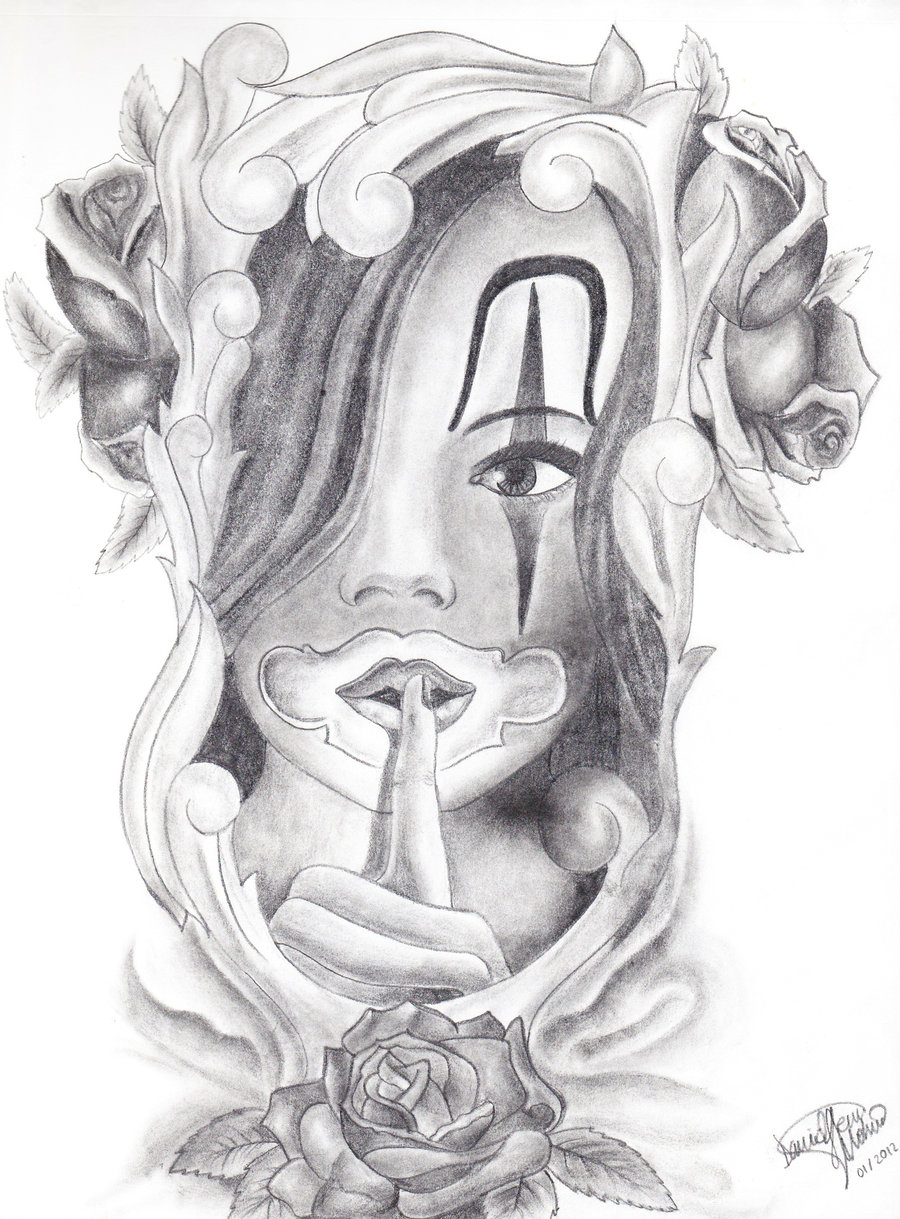 Latest Chicano Tattoo Design Drawings Love Art Prison - Chicano Tattoo Designs , HD Wallpaper & Backgrounds