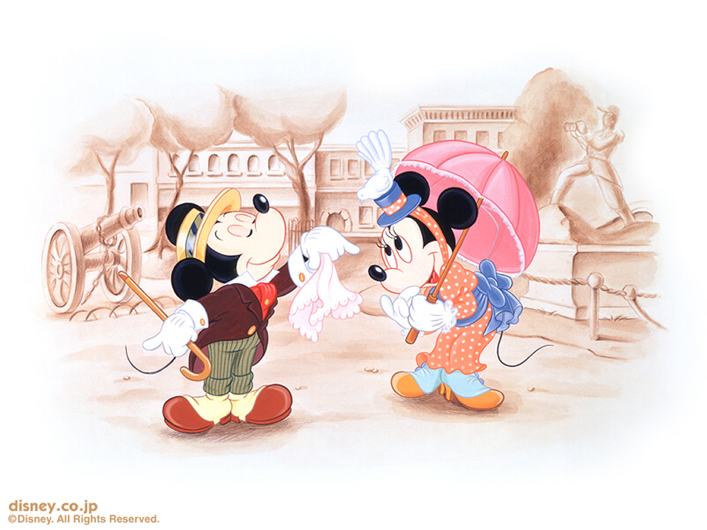 Mickey And Minnie - Mickey E Minnie , HD Wallpaper & Backgrounds