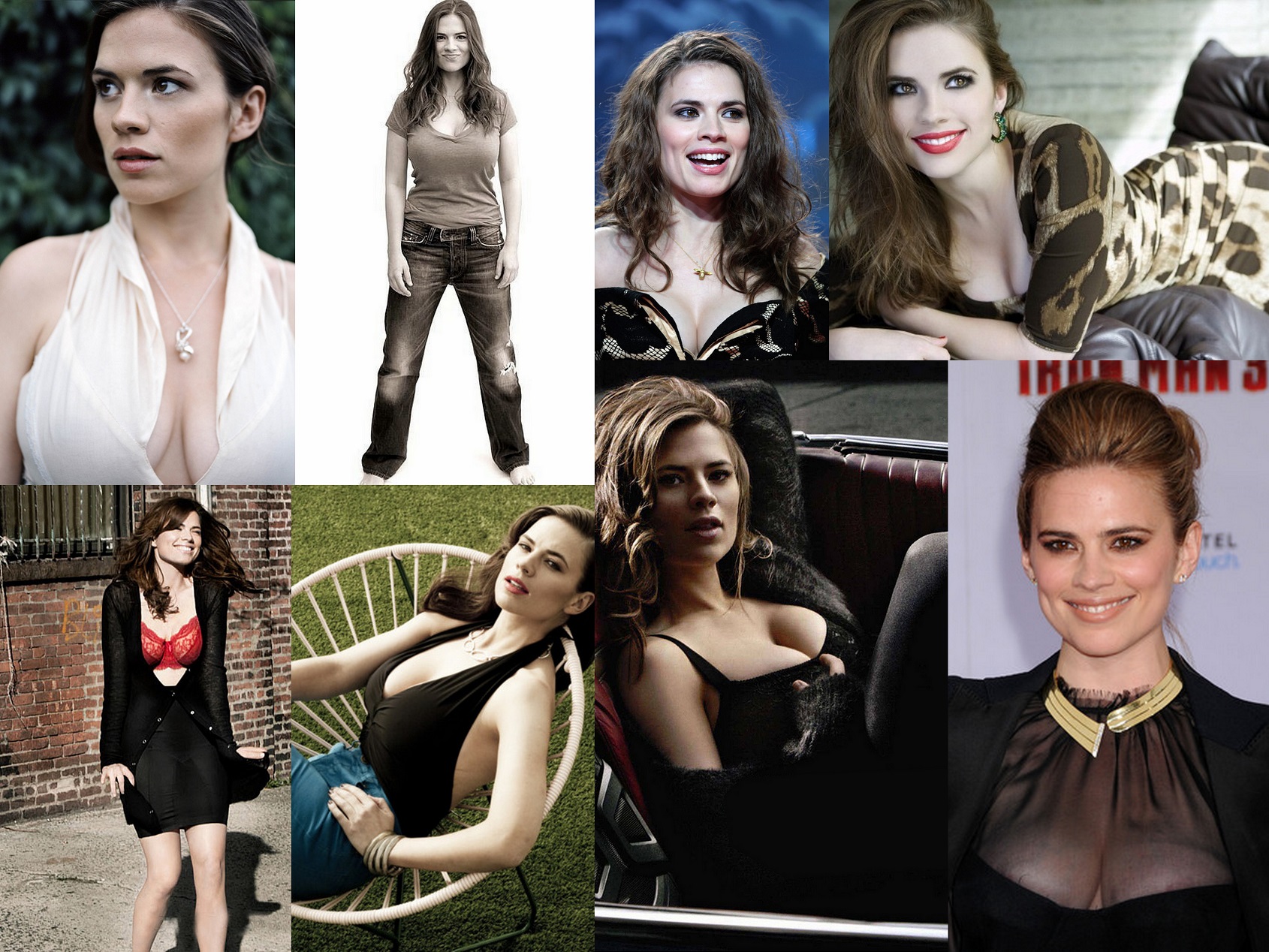 Hayley Atwell Bar None Wallpaper - Collage , HD Wallpaper & Backgrounds