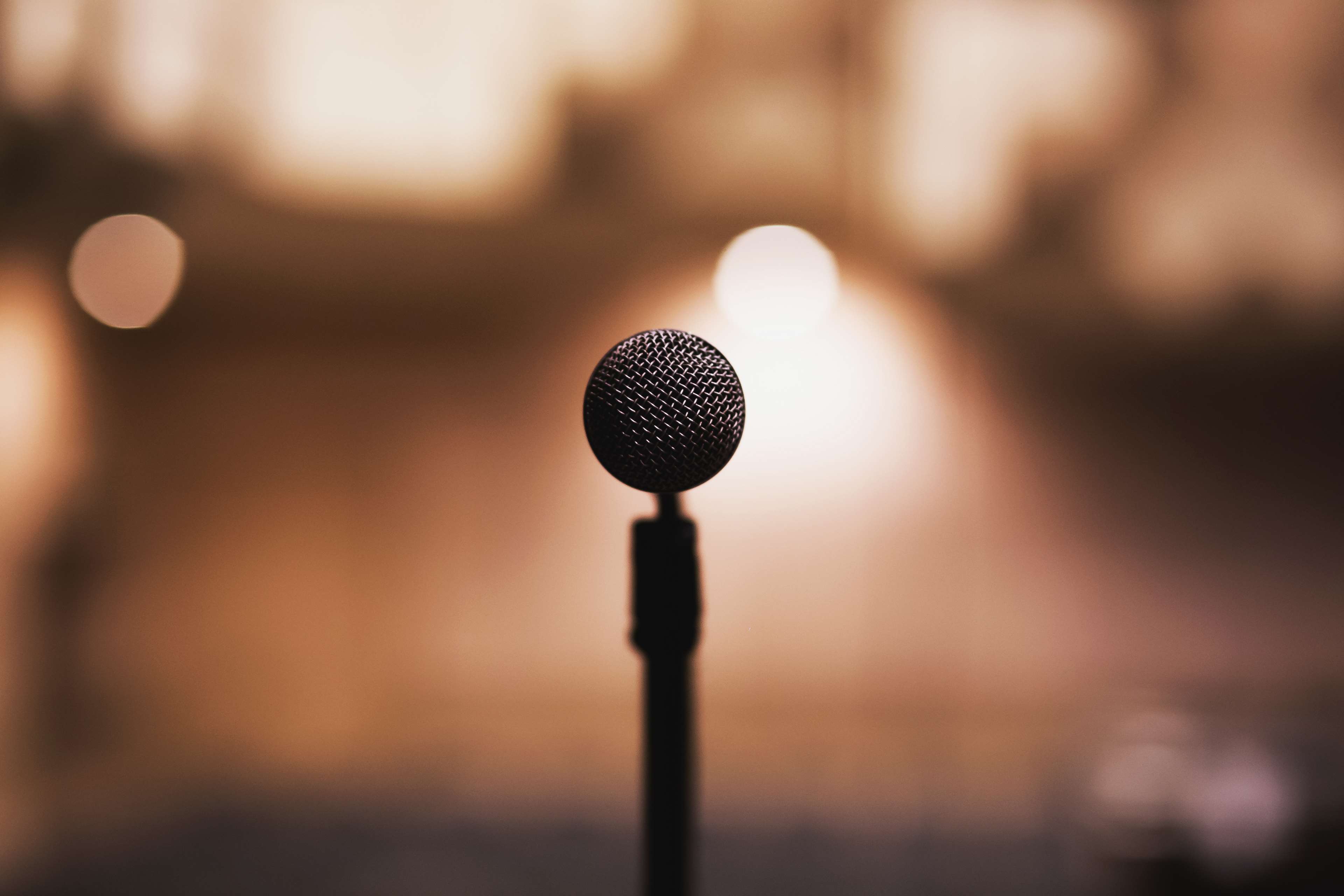 Mic, Mic Stand, Microphone, Microphone Stand, Speech, - Microphone Speech , HD Wallpaper & Backgrounds