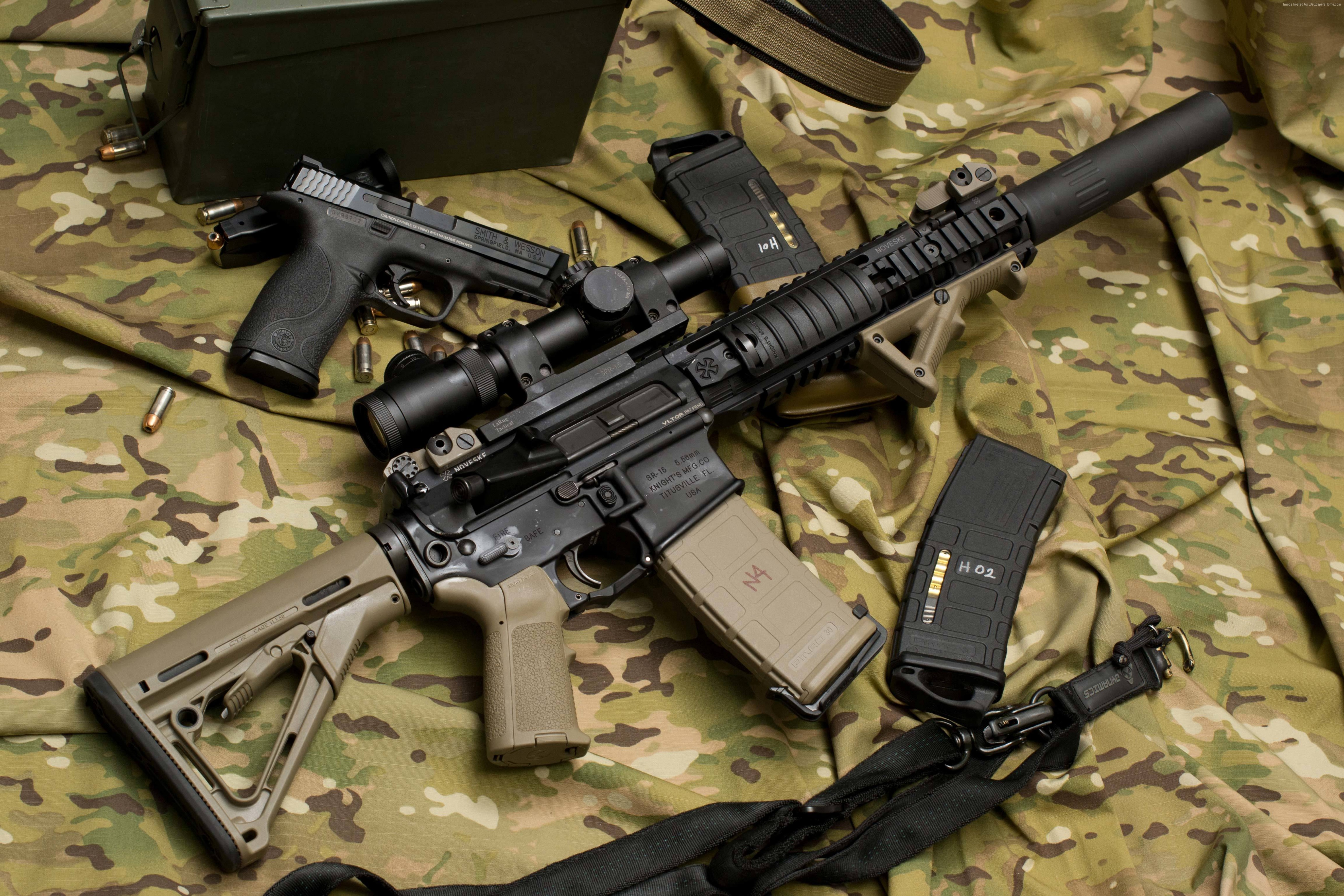 M4 Tactical Assault Rifle , HD Wallpaper & Backgrounds