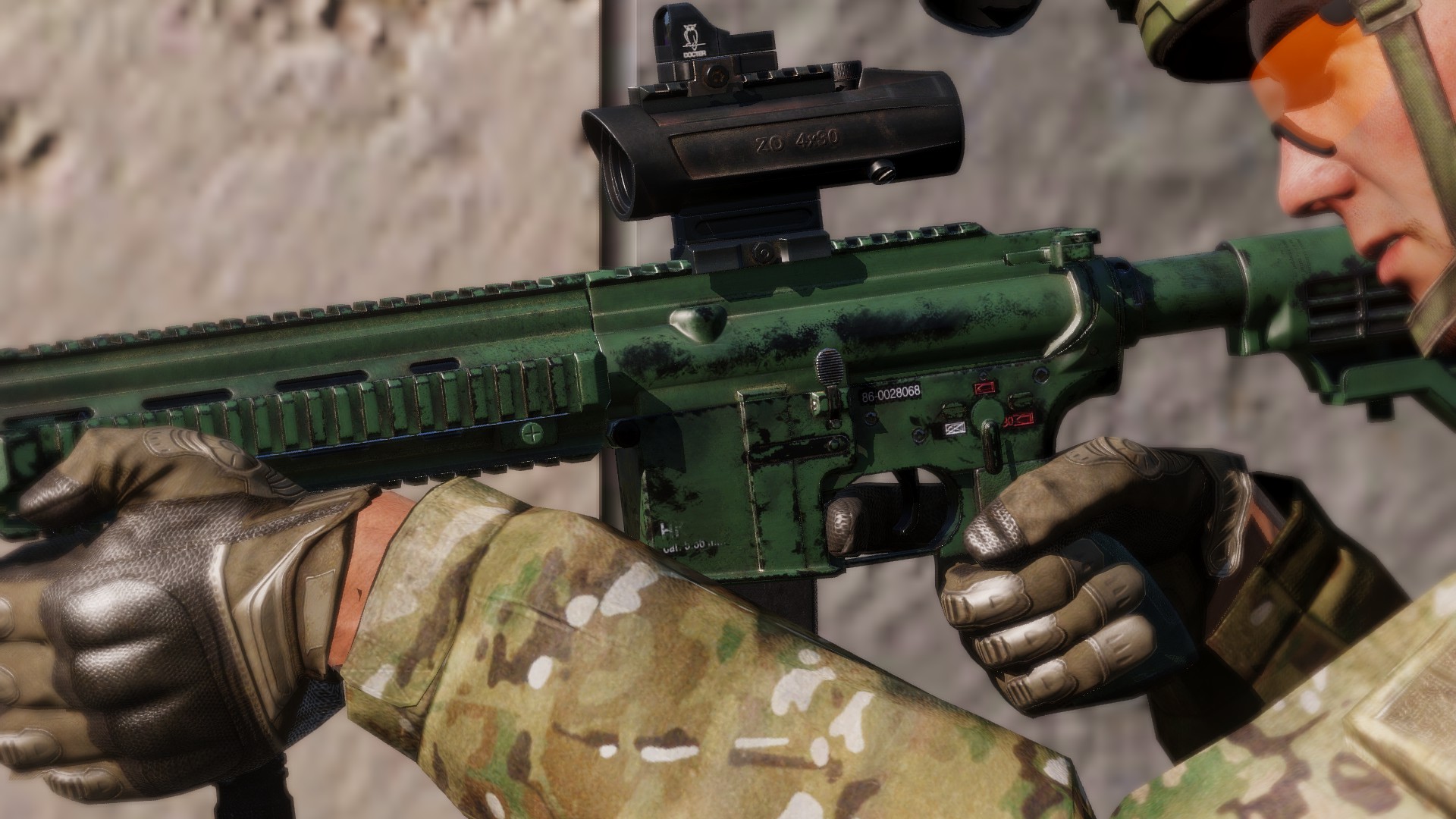 Camouflage Hk416c , HD Wallpaper & Backgrounds