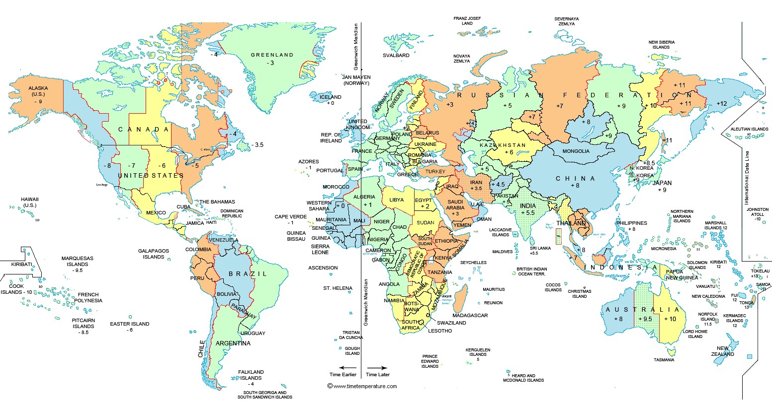 North America Time Zone Map Pdf Free Printable Map - World Time Zones , HD Wallpaper & Backgrounds