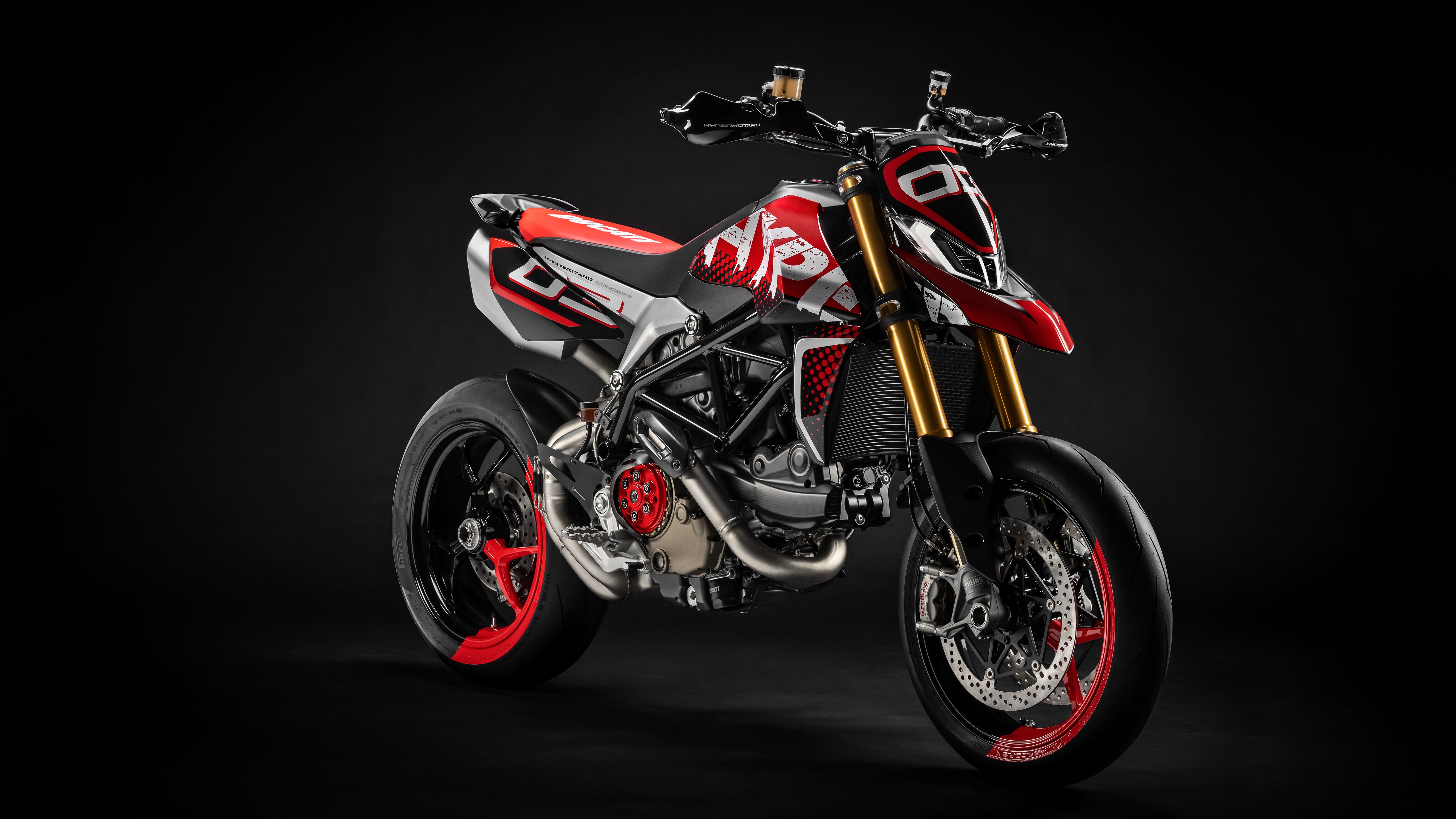 5k Wallpaper Of 2019 Ducati Hypermotard 950 Concept - Ducati Hypermotard 950 Concept , HD Wallpaper & Backgrounds