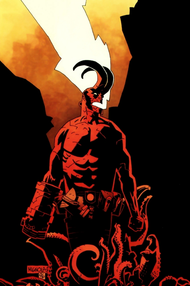 Comics / Hellboy Mobile Wallpaper - Hellboy Comic , HD Wallpaper & Backgrounds