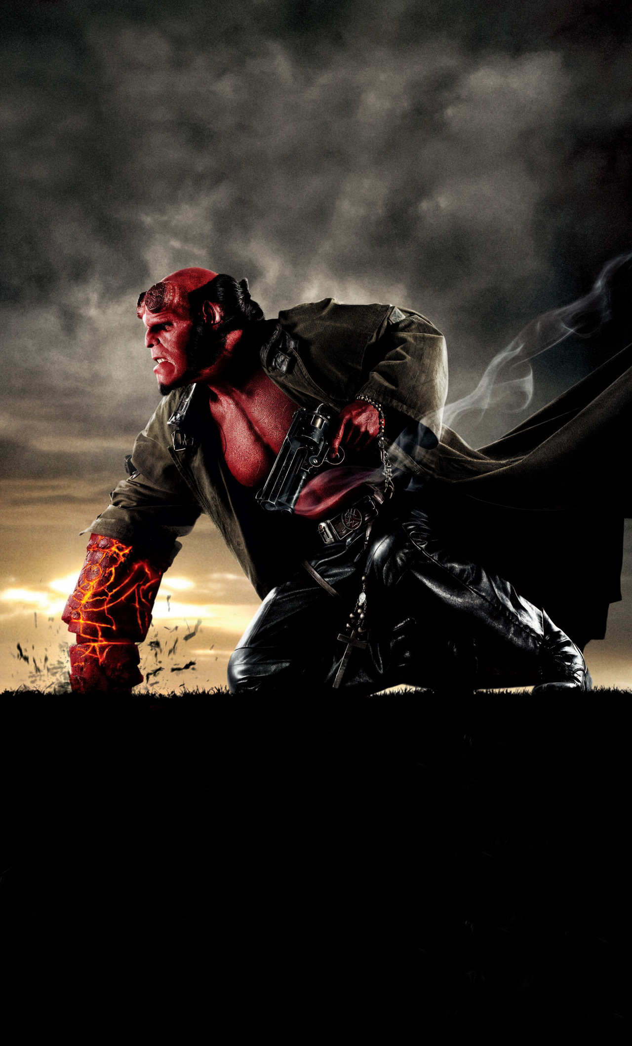 Hellboy Movie 4k Iphone 6 Hd 4k Wallpapers Images - Hell Boy Right Hand , HD Wallpaper & Backgrounds