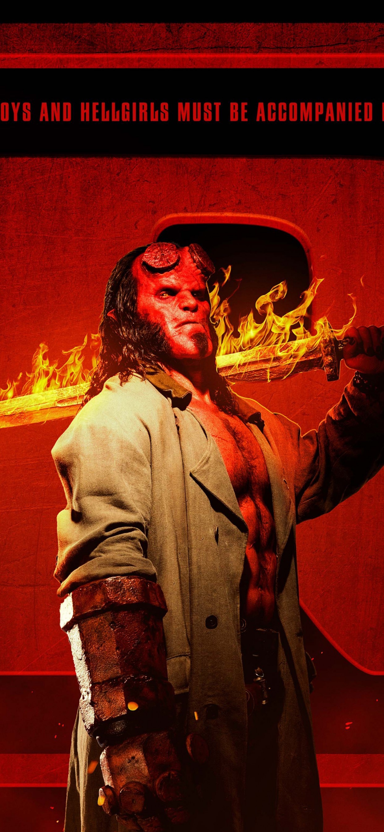 Hellboy 2019, Fantasy Movies, Fiery Sword - Hellboy 2019 , HD Wallpaper & Backgrounds