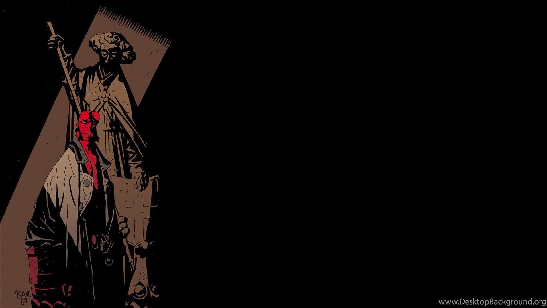 Hellboy Wallpaper - Hellboy , HD Wallpaper & Backgrounds