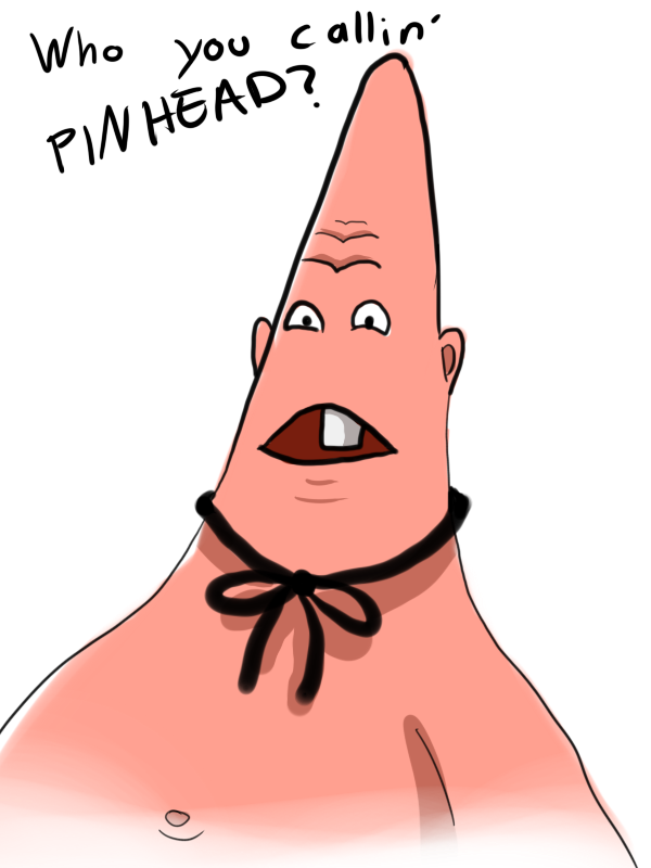 Ho You Callin Pin Head Patrick Star Pinhead Face Nose - Pinhead Larry Transparent Background , HD Wallpaper & Backgrounds