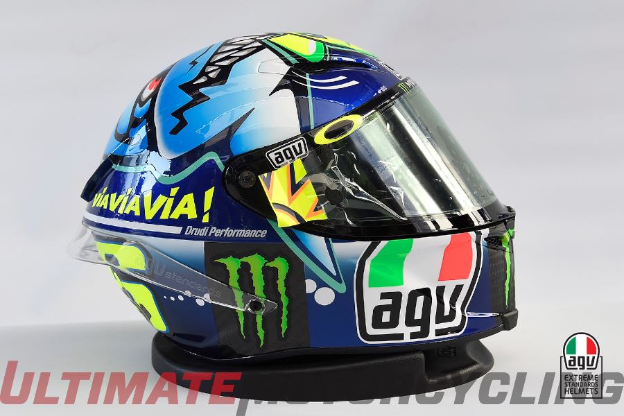 Valentino Rossi Motogp Agv Helmet - Agv Pista Misano 2015 , HD Wallpaper & Backgrounds