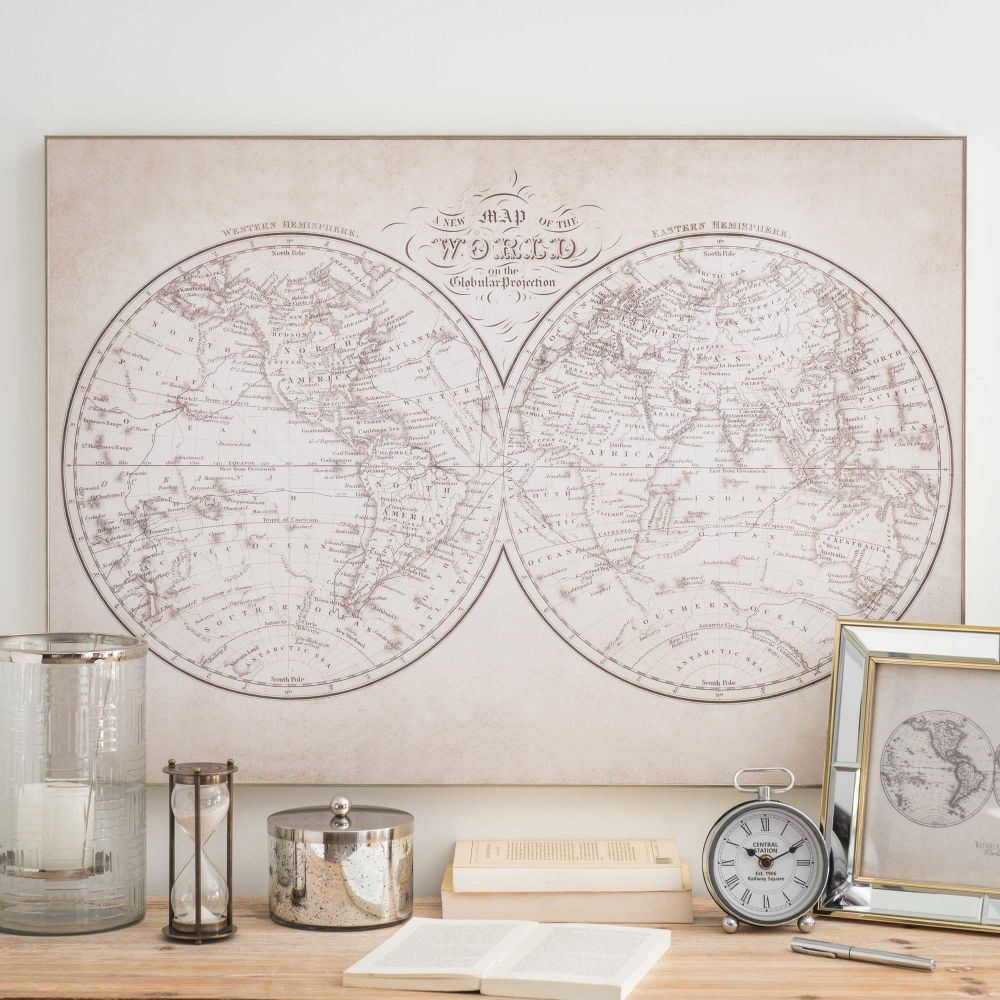 Bombonera De Cristal Y Metal Plateado - - World Map 1890 , HD Wallpaper & Backgrounds