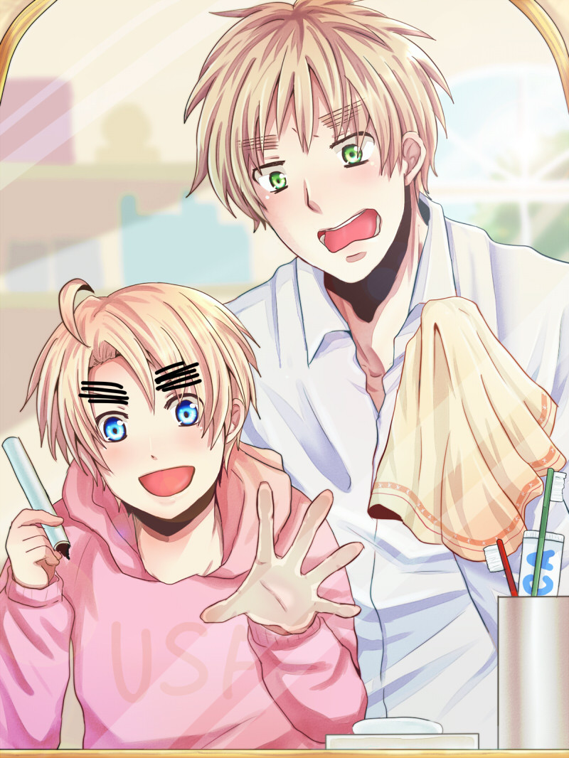 Hetalia - Cute England And America Hetalia , HD Wallpaper & Backgrounds