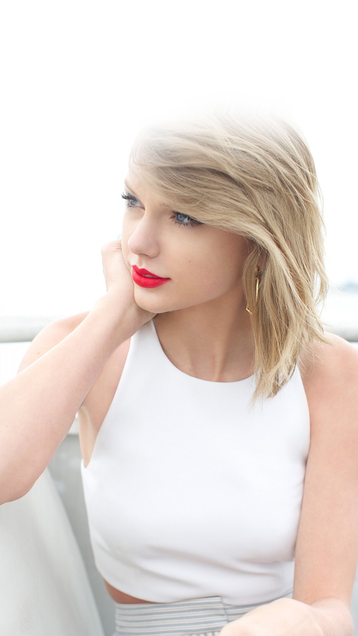 Ho87 Taylor Swift Girl Artist White - Taylor Swift In White , HD Wallpaper & Backgrounds