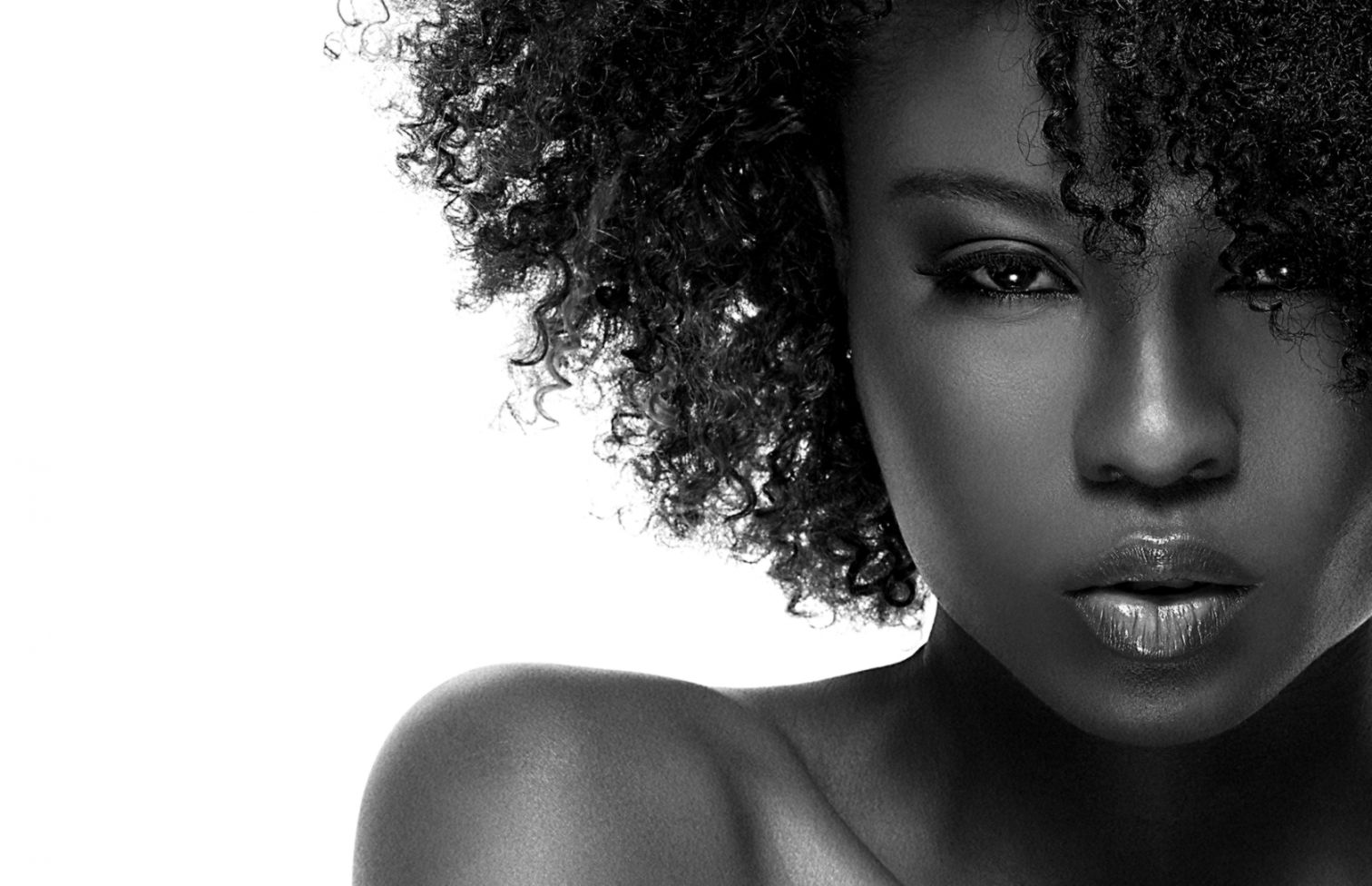 Black And White Black Beautiful Girl Free Hd Desktop - Black And White African American Woman , HD Wallpaper & Backgrounds