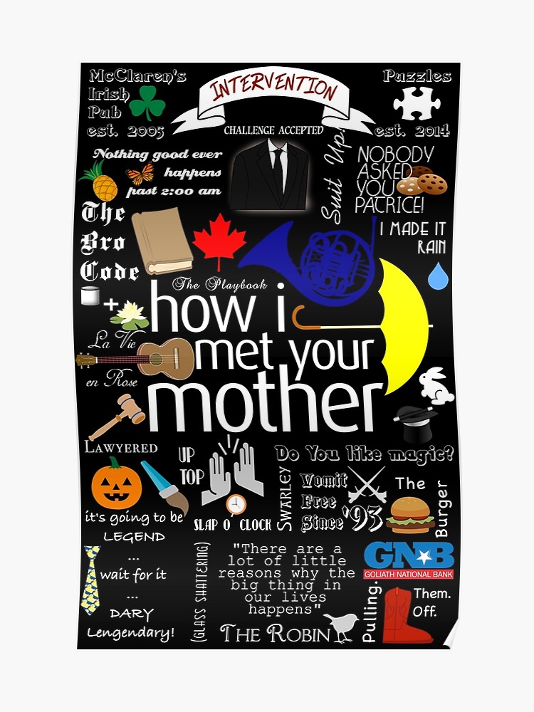 How I Met Your Mother Poster - Met Your Mother Wallpaper For Phone , HD Wallpaper & Backgrounds