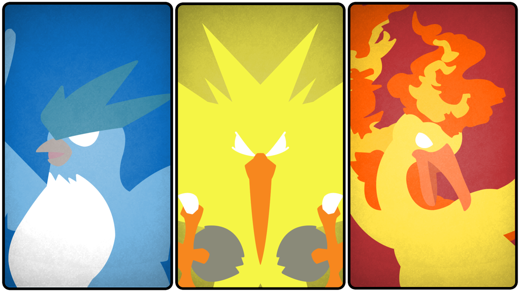 Pokémon Wolpeyper Called Articuno, Zapdos, And Moltres - Articuno Zapdos Moltres Iphone , HD Wallpaper & Backgrounds