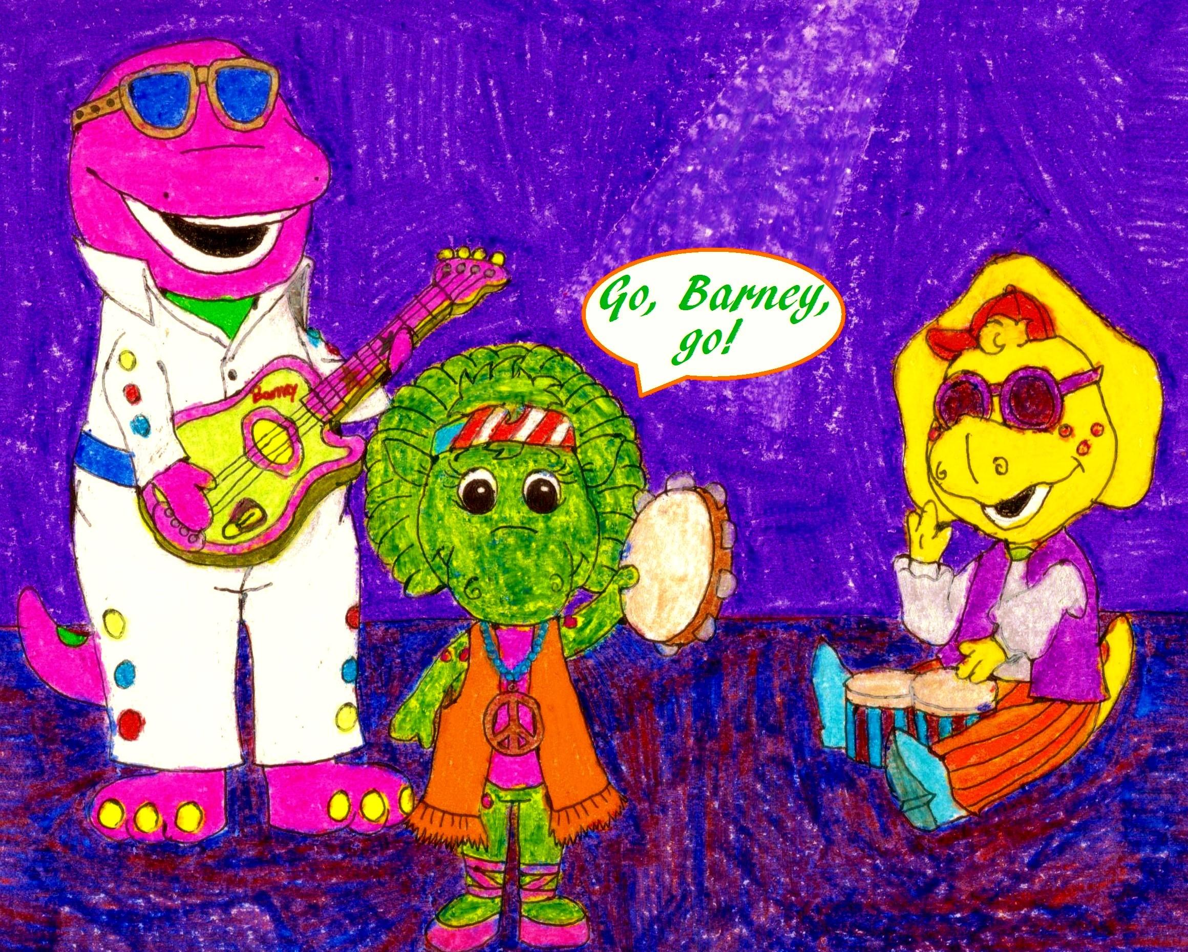 Barney Wallpaper - Barney Dino Dancin Tunes , HD Wallpaper & Backgrounds