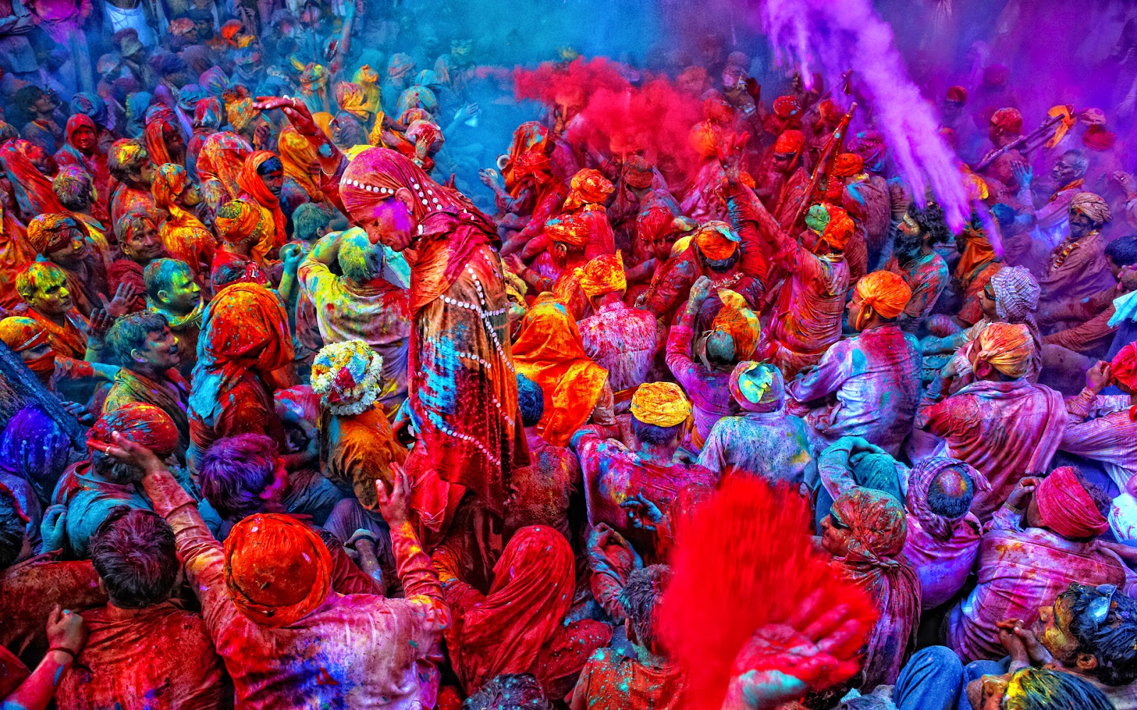 Colorful Holi - India Festival Of Color , HD Wallpaper & Backgrounds