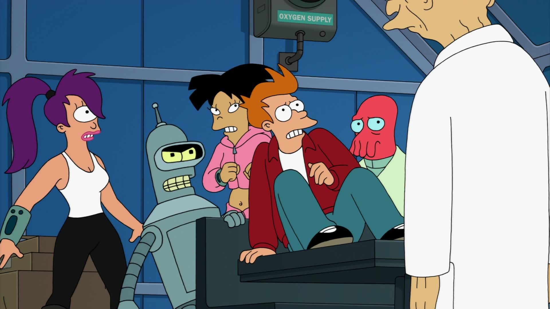 Murder On The Planet Express - Bender Scruffy Fry Zoidberg , HD Wallpaper & Backgrounds