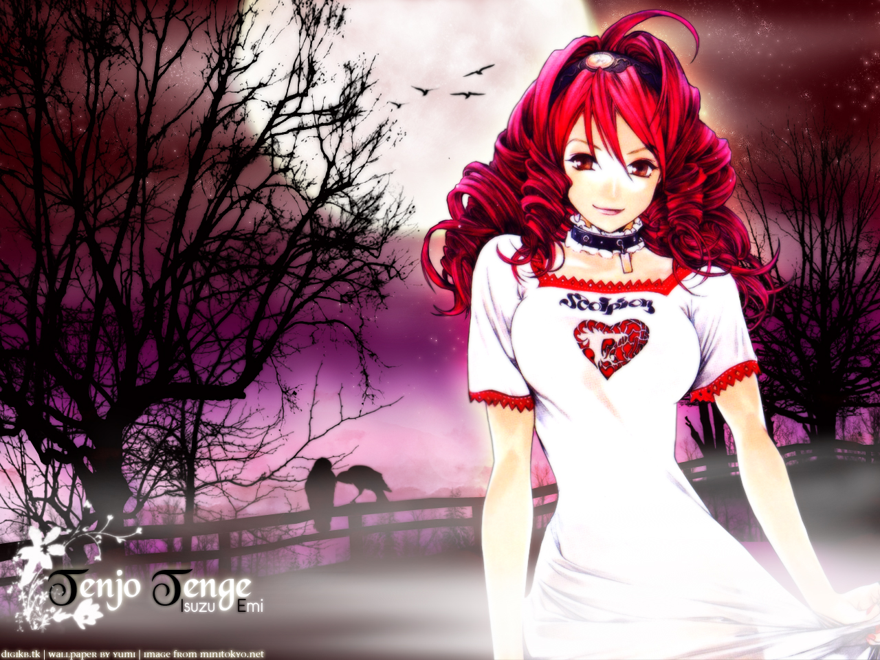 Tenjho Tenge Wallpaper And Background Image - Anime Girls With Red Curly Hair , HD Wallpaper & Backgrounds