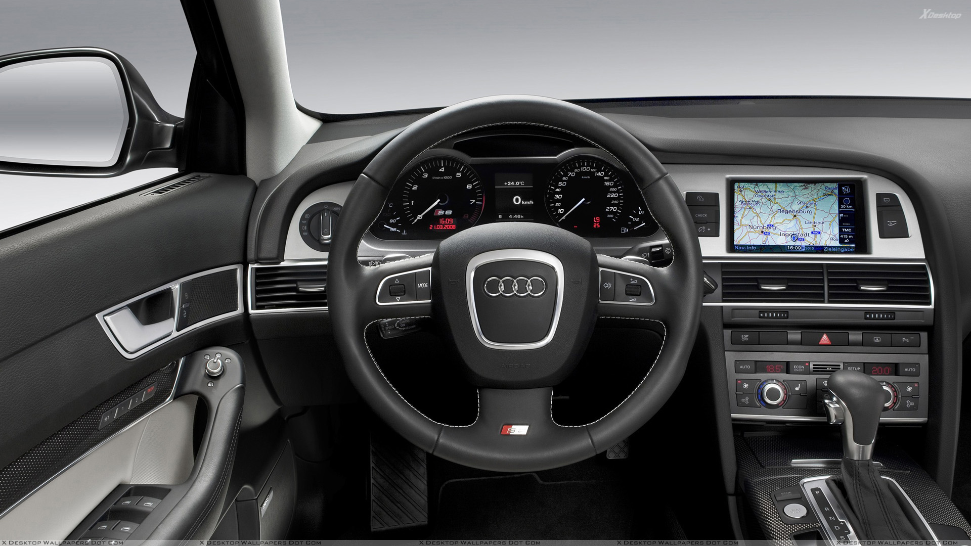 You Are Viewing Wallpaper - Audi S6 2009 Interior , HD Wallpaper & Backgrounds