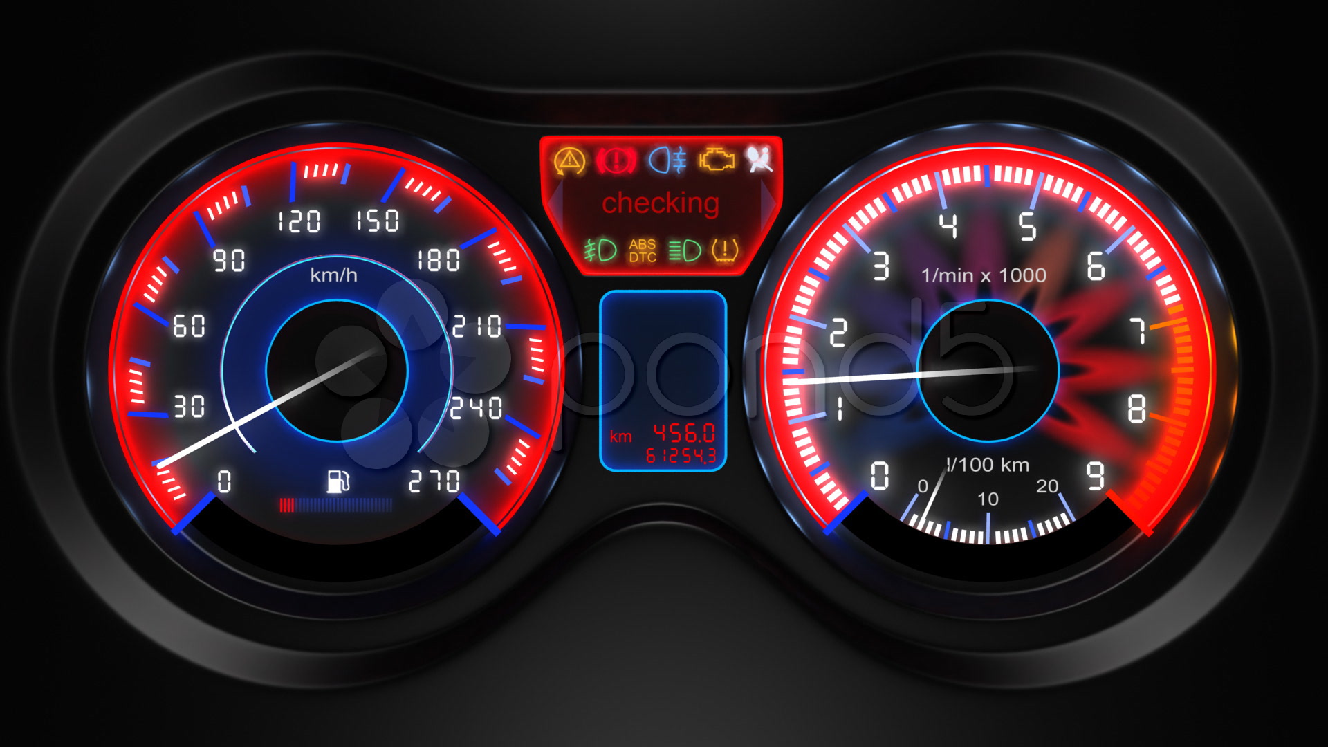 Animated Car Dashboard , HD Wallpaper & Backgrounds