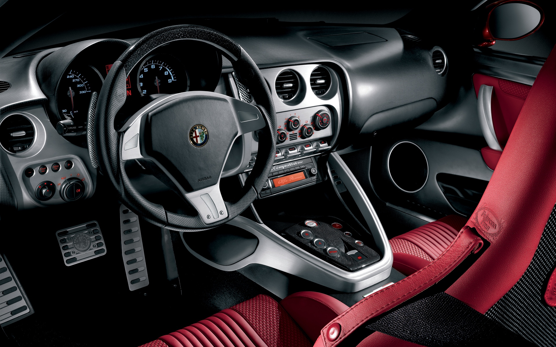 Dodge Dart Dashboard Wallpaper Wallpaper - Alfa Romeo 8c Competizione Interior , HD Wallpaper & Backgrounds