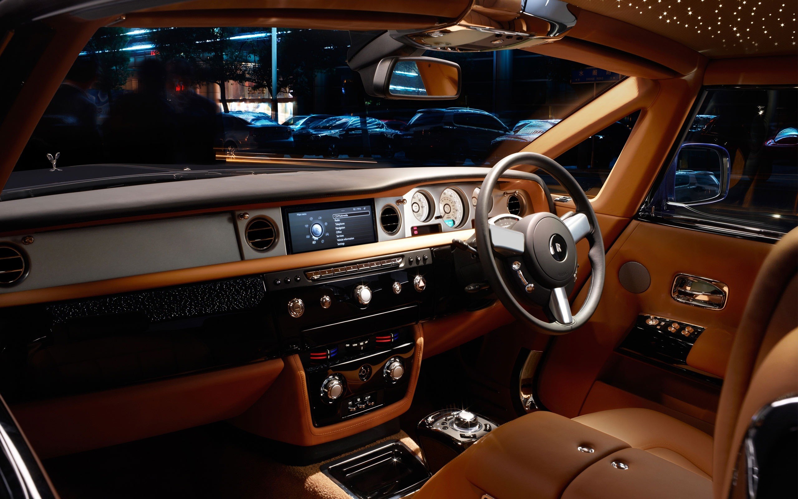 Rolls Royce Phantom Cityscapes Coupe Dashboards Wallpaper