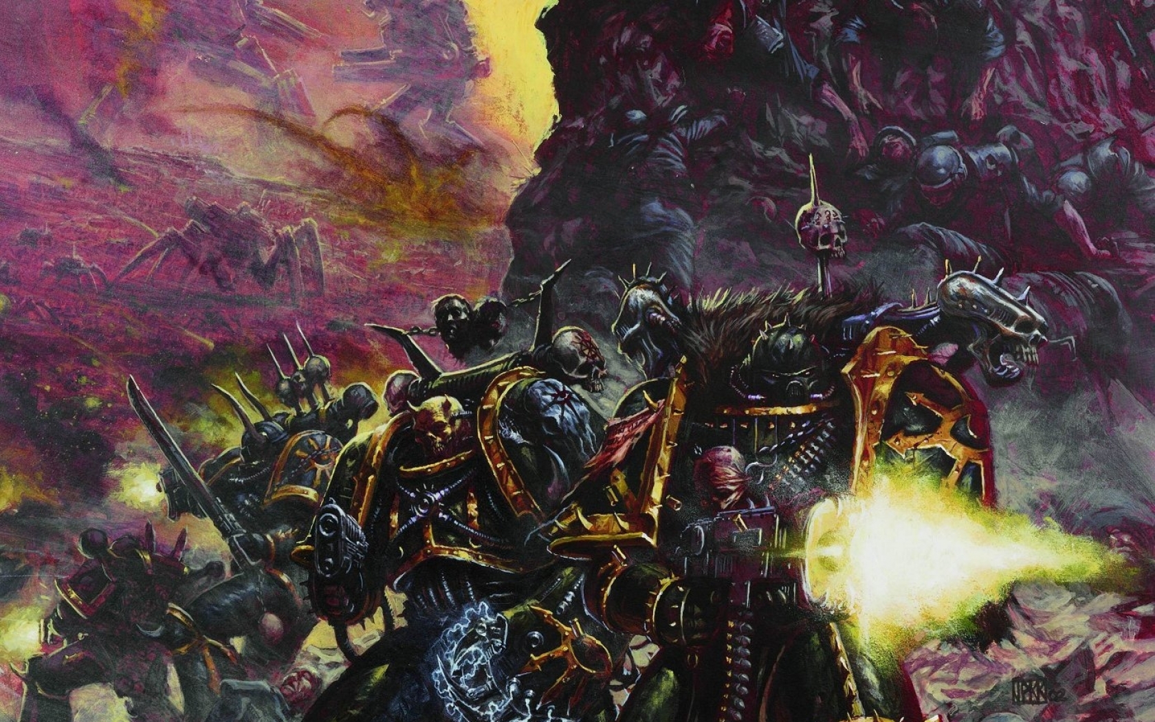 Black Legion, World Eaters, Emperors Children, Death - Chaos Space Marines 3rd Edition , HD Wallpaper & Backgrounds