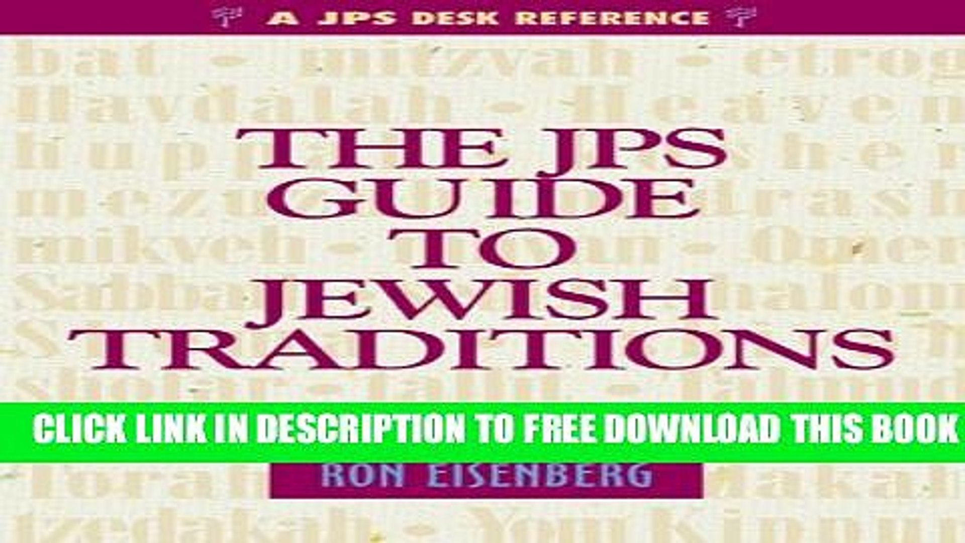New Book The Jps Guide To Jewish Traditions - Parallel , HD Wallpaper & Backgrounds
