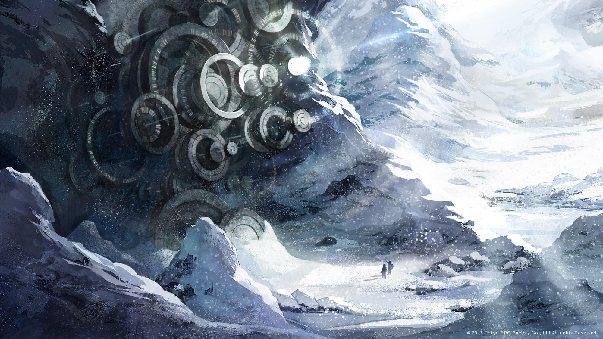 Snow Cover Mountain Painting, Video Games, I Am Setsuna, - Am Setsuna , HD Wallpaper & Backgrounds
