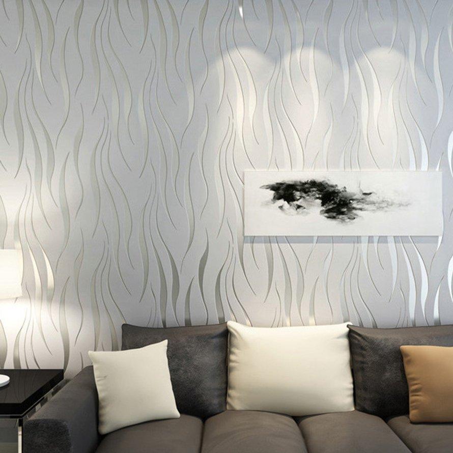 Osman 10m Elegant Ripple Wall Paper Bedroom Study Dinning - Papel De Parede 3d Para Sala E Quarto , HD Wallpaper & Backgrounds