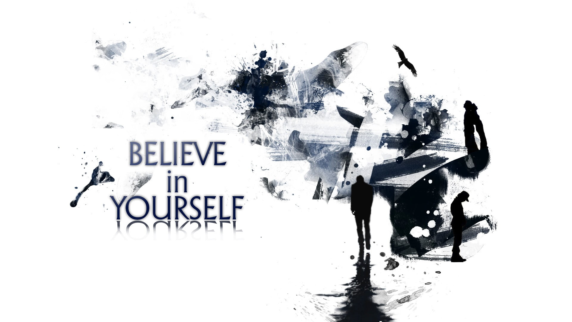 Believe In Yourself Quote On White Background Hd Wallpaper - Believe In Yourself Hd , HD Wallpaper & Backgrounds