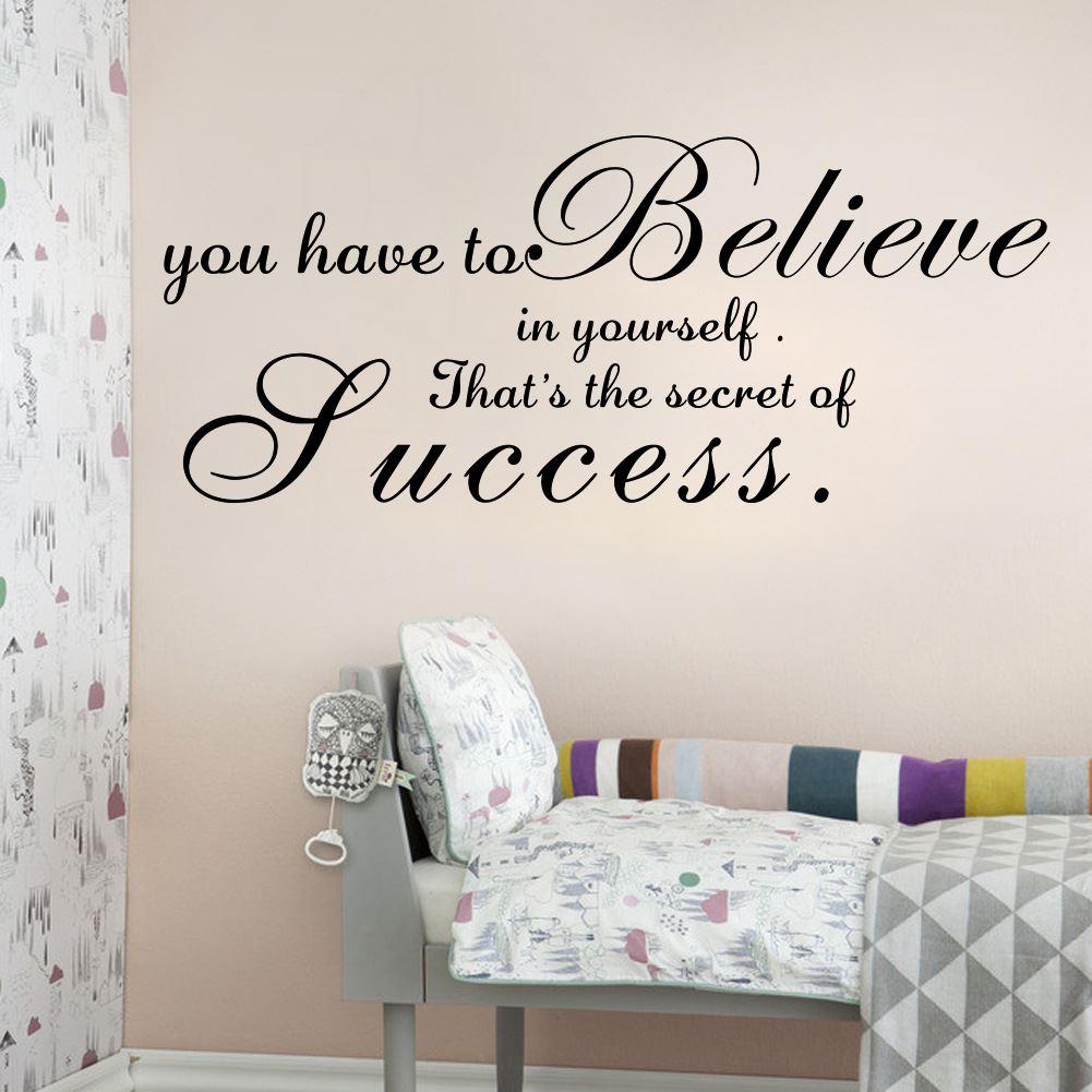 Aw9066a You Have To Believe In Yourself Wall Stickers - Sports Wall Art , HD Wallpaper & Backgrounds