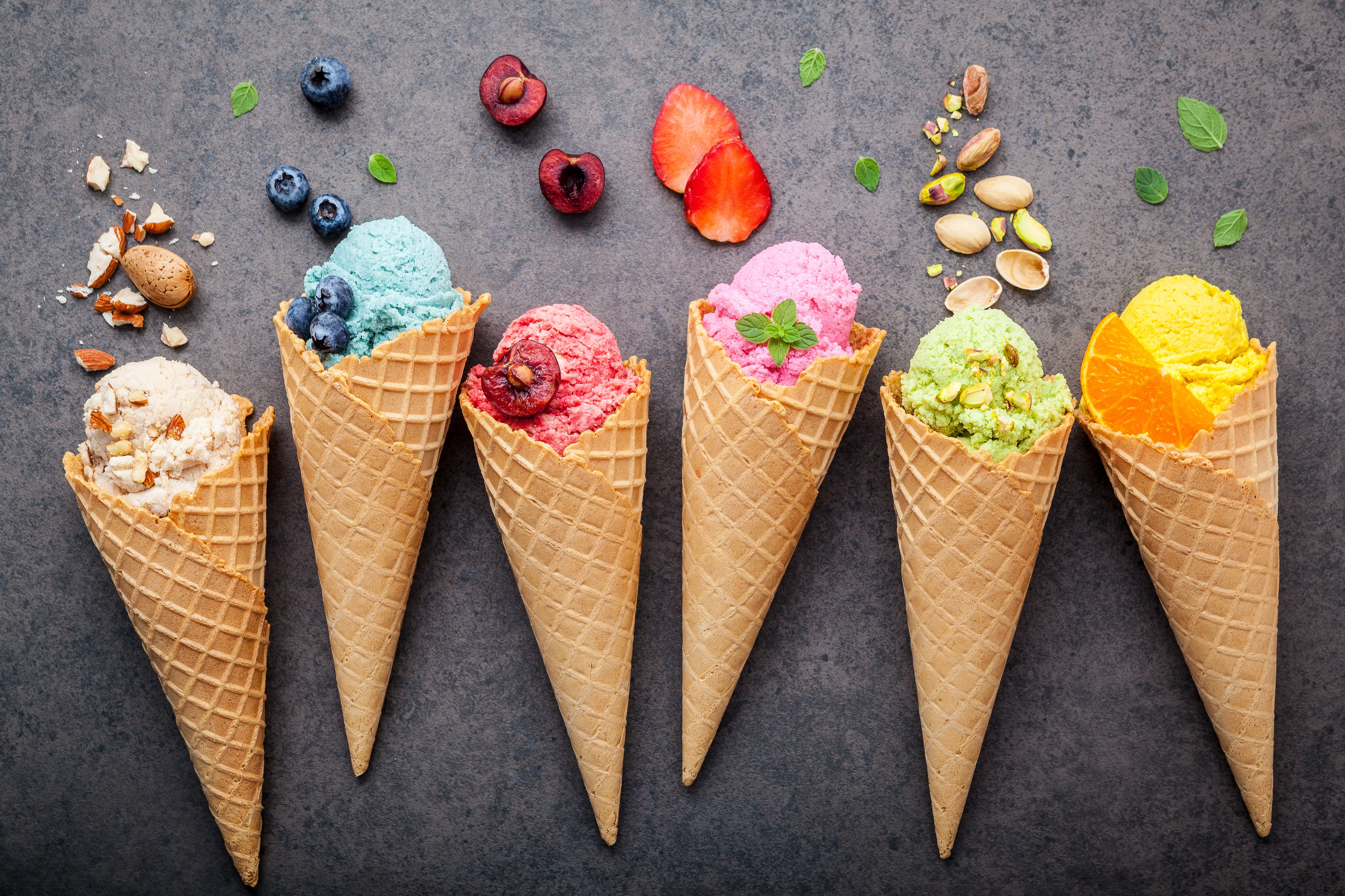 Ice Cream, Food, Colorful, Food And Drink, Cone, Ice - Haagen Dazs Free Cone Day , HD Wallpaper & Backgrounds