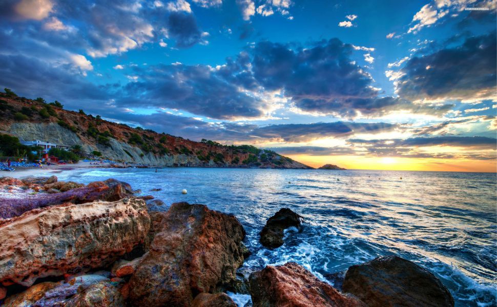Amazing Sunset In Ibiza Hd Wallpaper - Ibiza Hd , HD Wallpaper & Backgrounds