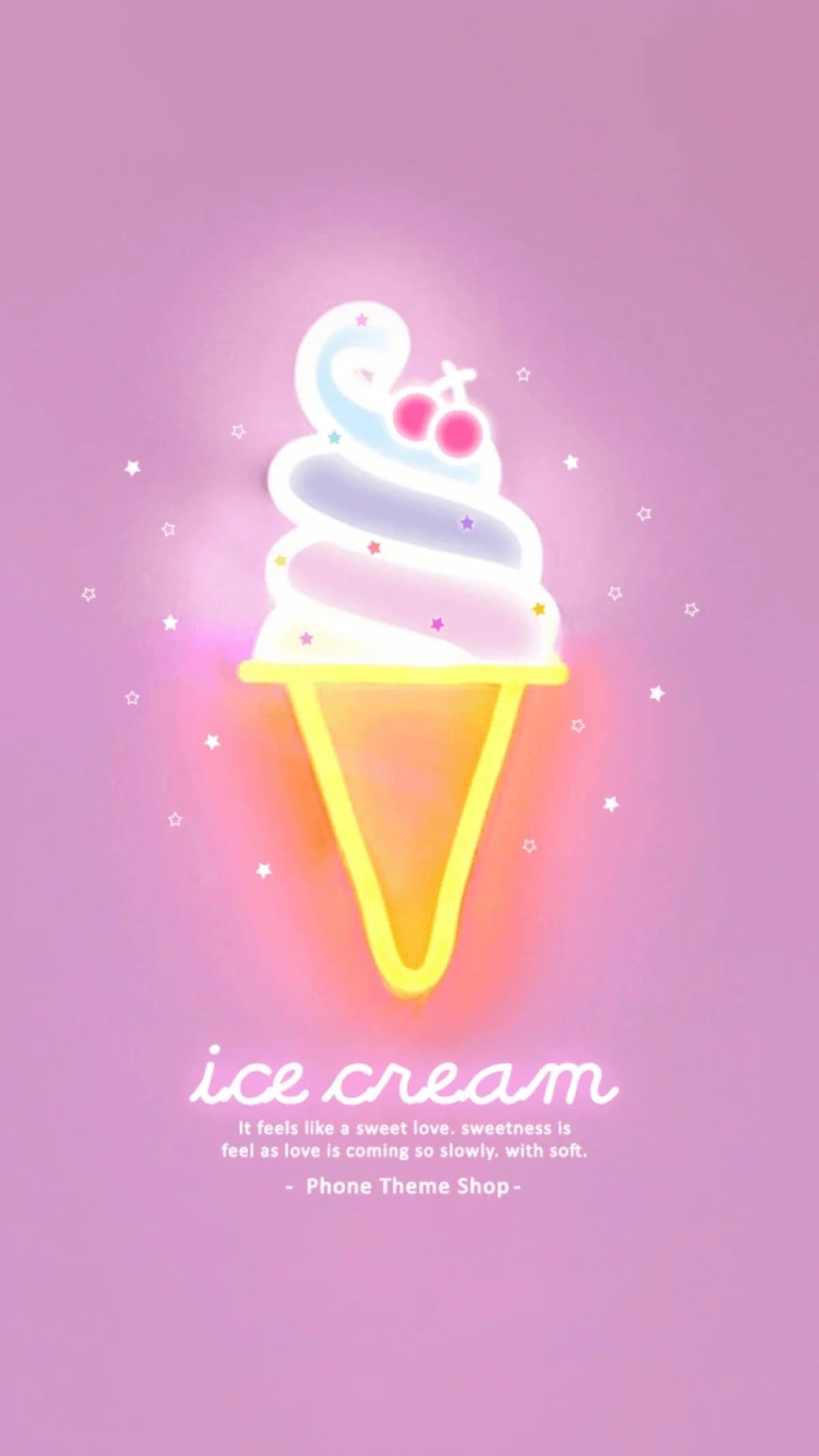 Wallpaper Anime, Girl, Cute, Ice Cream, Taste - Ice Cream Wallpapers For Iphones , HD Wallpaper & Backgrounds