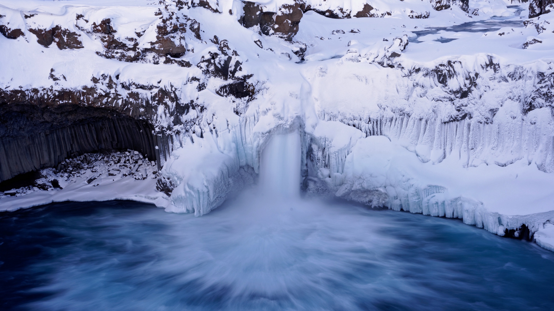 Wallpaper Waterfall, Iceberg, Snow, Ice - 1080p Wallpapers Nature Ice , HD Wallpaper & Backgrounds