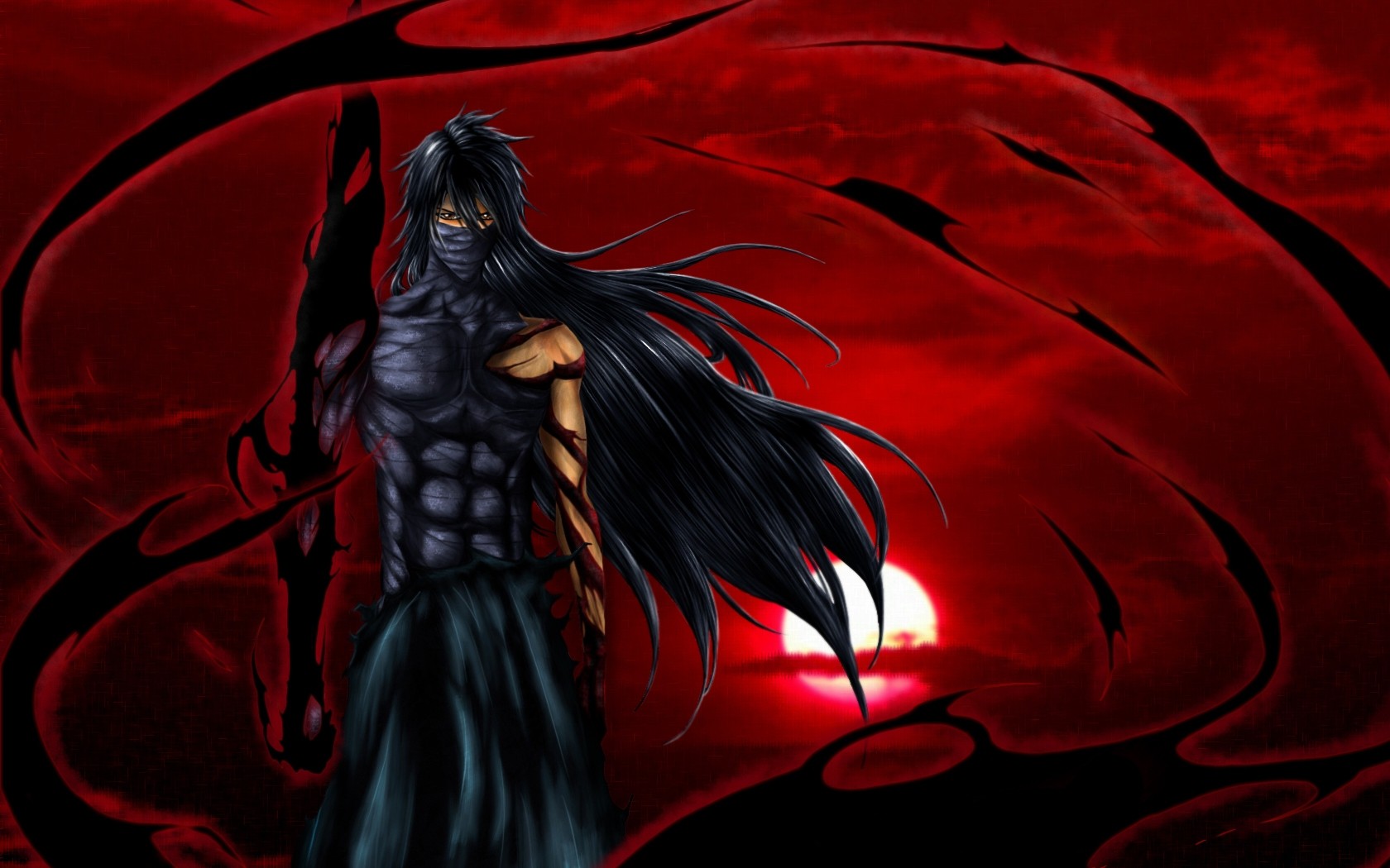 Bleach Kurosaki Ichigo Final Getsuga Tenshou Mugetsu - Ichigo Bankai , HD Wallpaper & Backgrounds