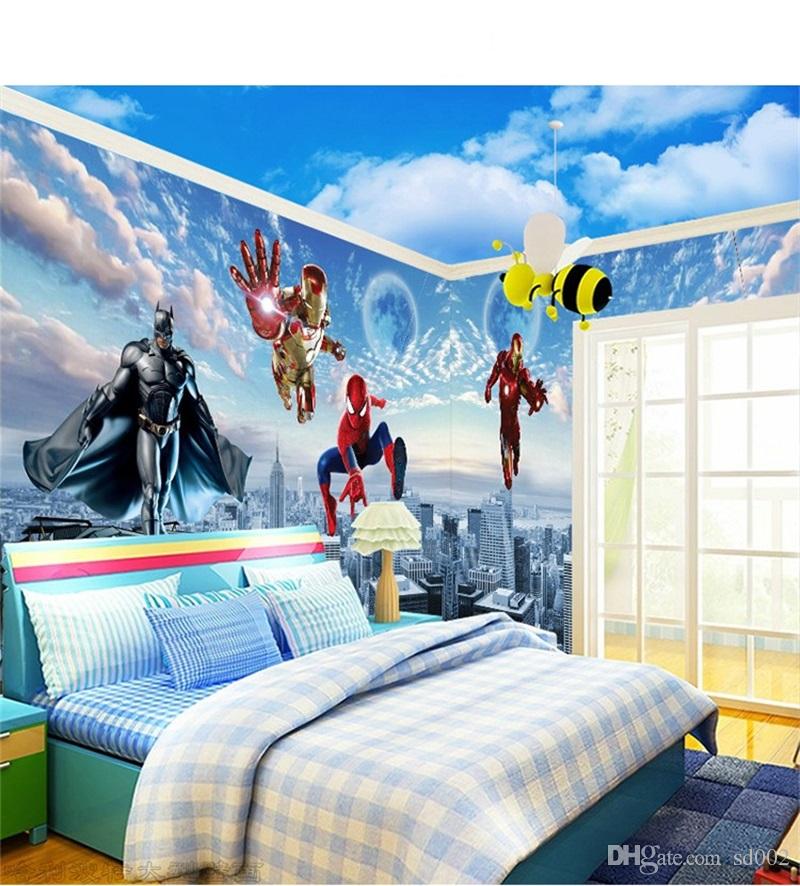 Children Room Wallpaper Boy Bedroom Cartoon Wall Cloth - Papel De Parede Menino , HD Wallpaper & Backgrounds