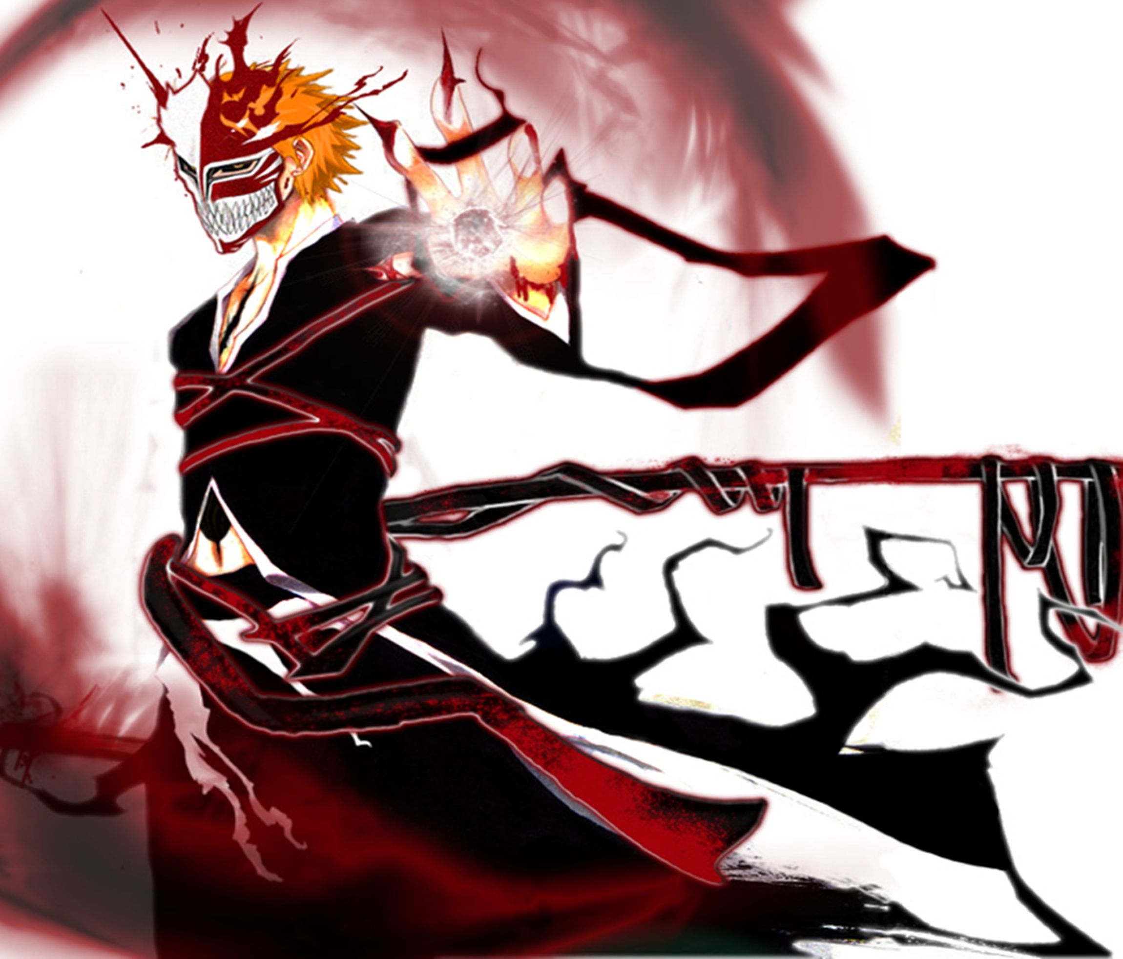 Ichigo Kurosaki Bankai Hollow Mask , HD Wallpaper & Backgrounds