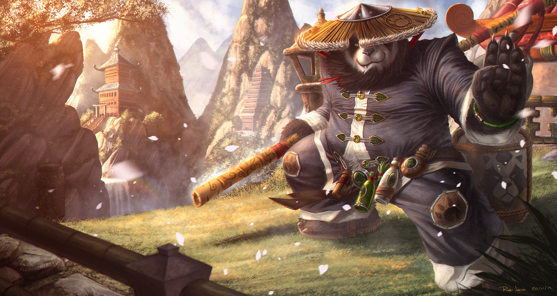 World Of Warcraft - Wow Mists Of Pandaria , HD Wallpaper & Backgrounds