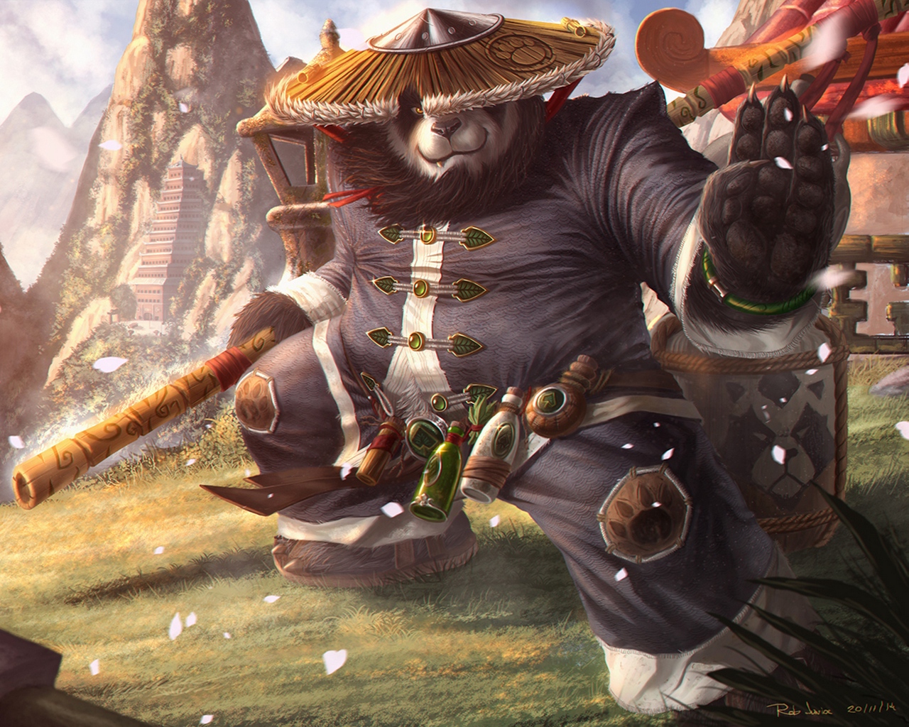 Wallpaper World Of Warcraft, Mists Of Pandaria, Warcraft - Mist Of Pandaria Wallpaper Hd , HD Wallpaper & Backgrounds