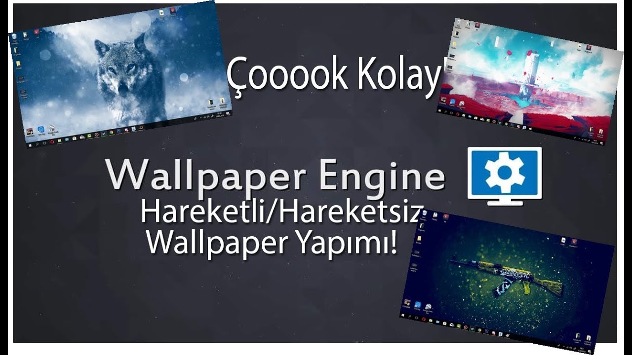 En Kolay Hareketli̇ Wallpaper Yapimi - 월페이퍼 엔진 로고 , HD Wallpaper & Backgrounds