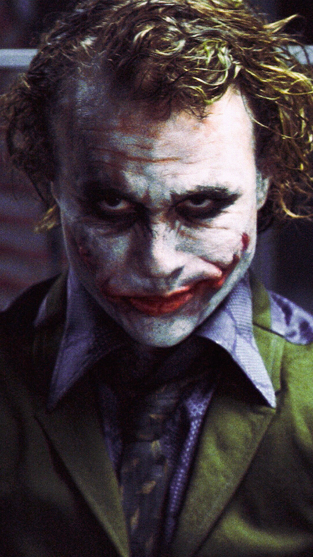 Normal - Joker Heath Ledger Wallpaper Iphone , HD Wallpaper & Backgrounds