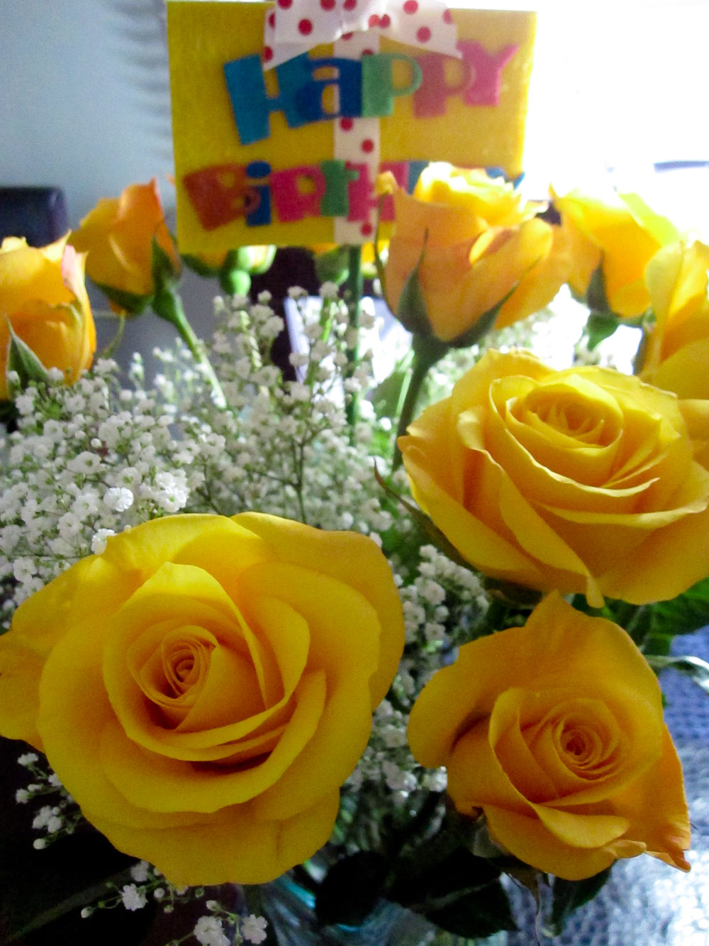 Today Is My Birthday - Yellow Roses Bouquet Happy Birthday , HD Wallpaper & Backgrounds