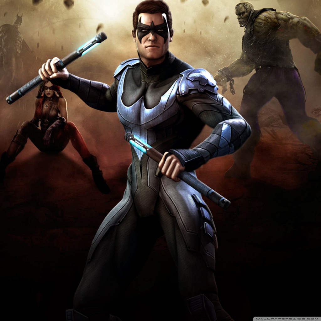 Tablet 1 - - Nightwing Injustice , HD Wallpaper & Backgrounds