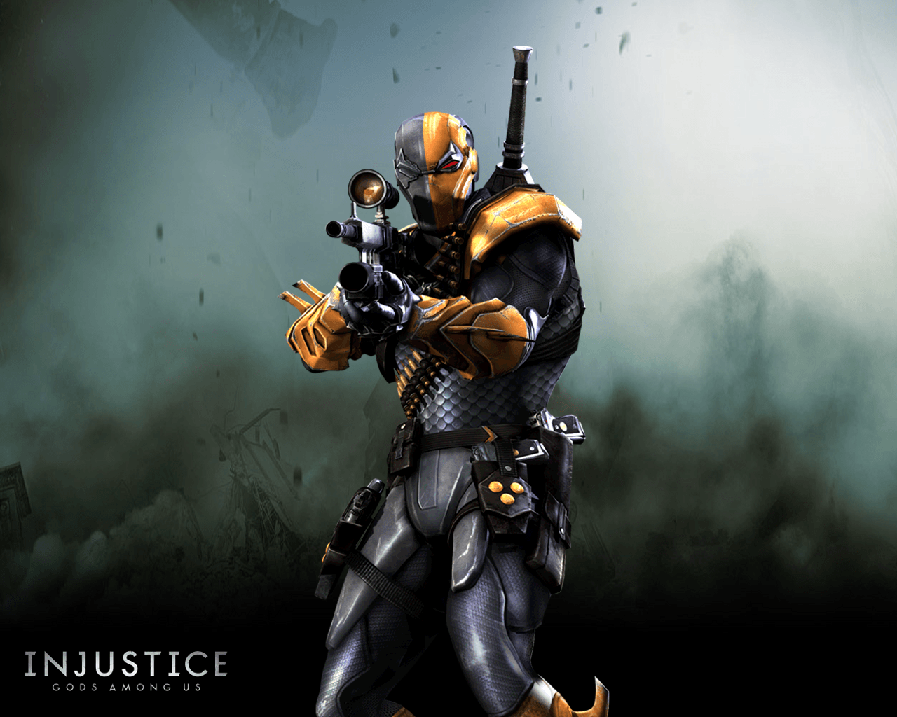 Injustice Gods Among Us Wallpaper - Deathstroke Injustice , HD Wallpaper & Backgrounds