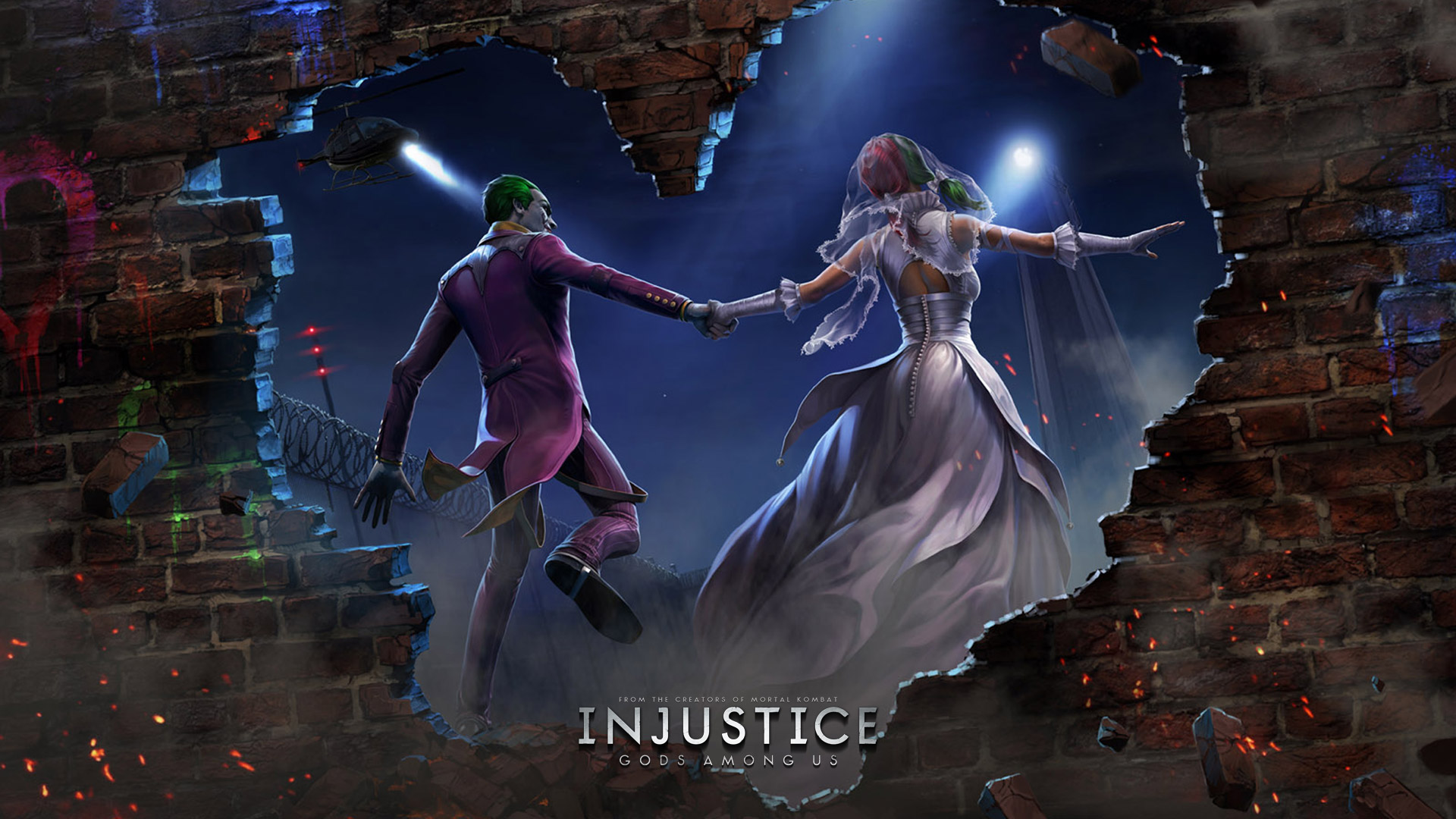 Harley Quinn And Joker Injustice , HD Wallpaper & Backgrounds